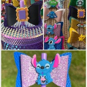 Disney Starbucks straw toppers friends straw toppers anime girly straw toppers